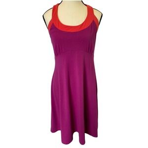 Prana‎ Cali Racerback Dress Sleeveless AthleticBuilt in Bra Women's Size Large